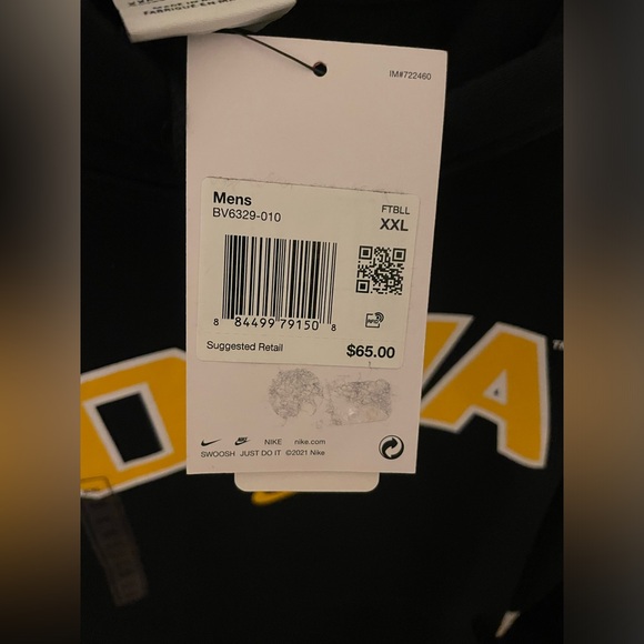 Iowa Hawkeyes Nike men’s NCAA hoody XXL - Picture 3 of 3